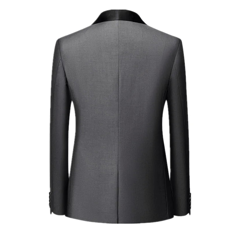 Men Skinny Terno Masculino Formal Slim Fit Tuxedo Prom Suit / Male Groom Wedding Blazers High Quality Dress Jacket Coat