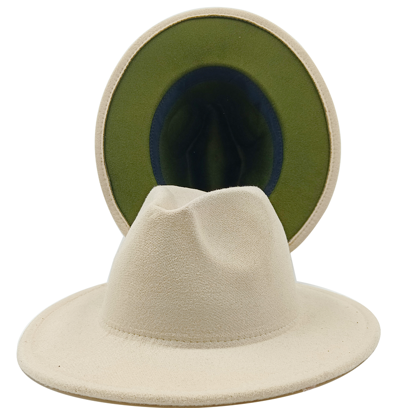 Yellow red bottom fedoras wide brim hat Panama felt hat for male jazz hat church top cap women hats  for men шляпа женская