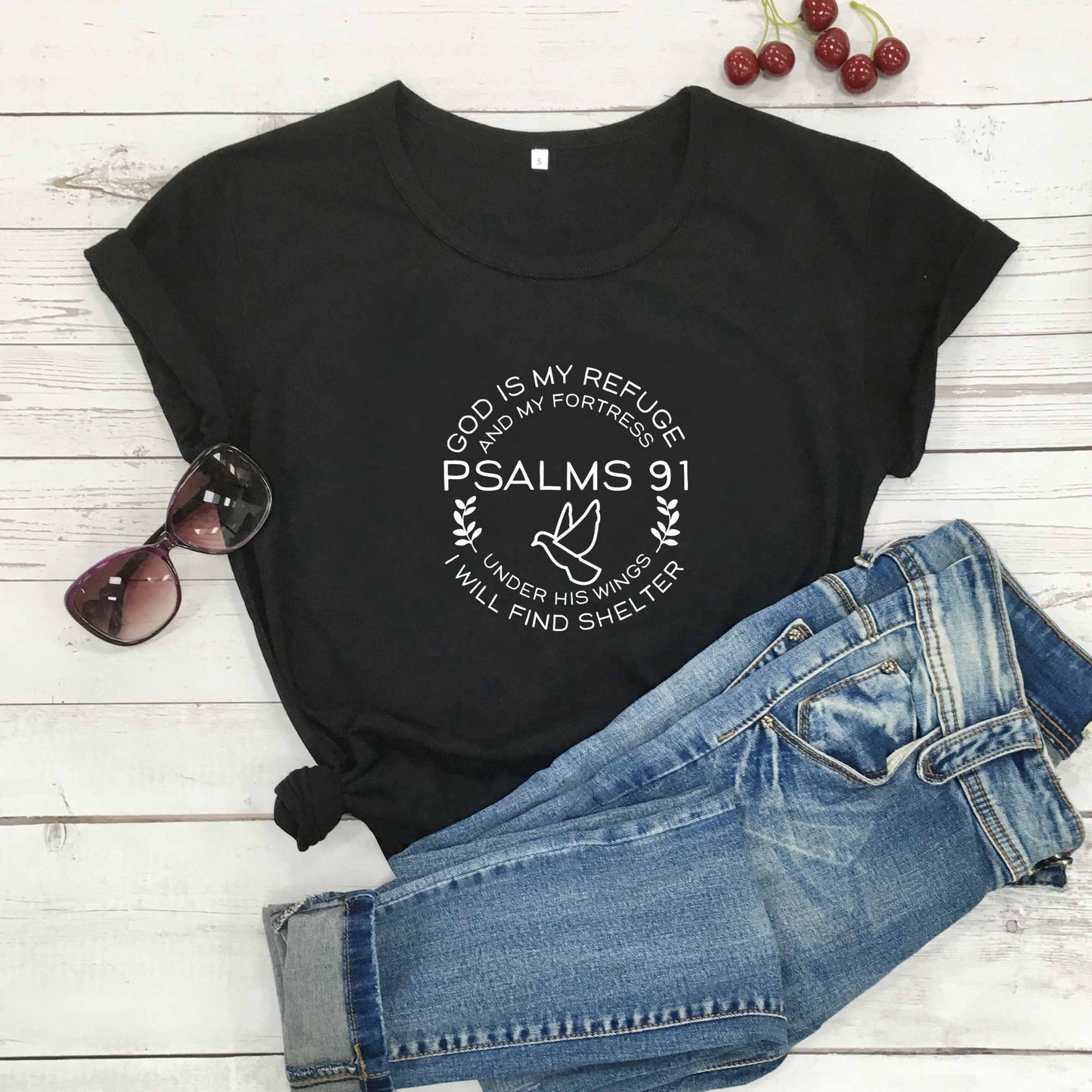 Christian T Shirt, Blessed Religious church women fashion cotton quality tumblr hipster god jesus tees vintage quote tops R109