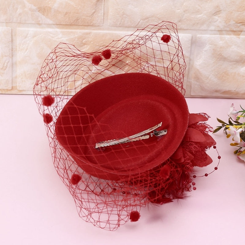 Fascinators Hair Clip Headband Pillbox Hat Bowler Feather Veil Wedding Party New