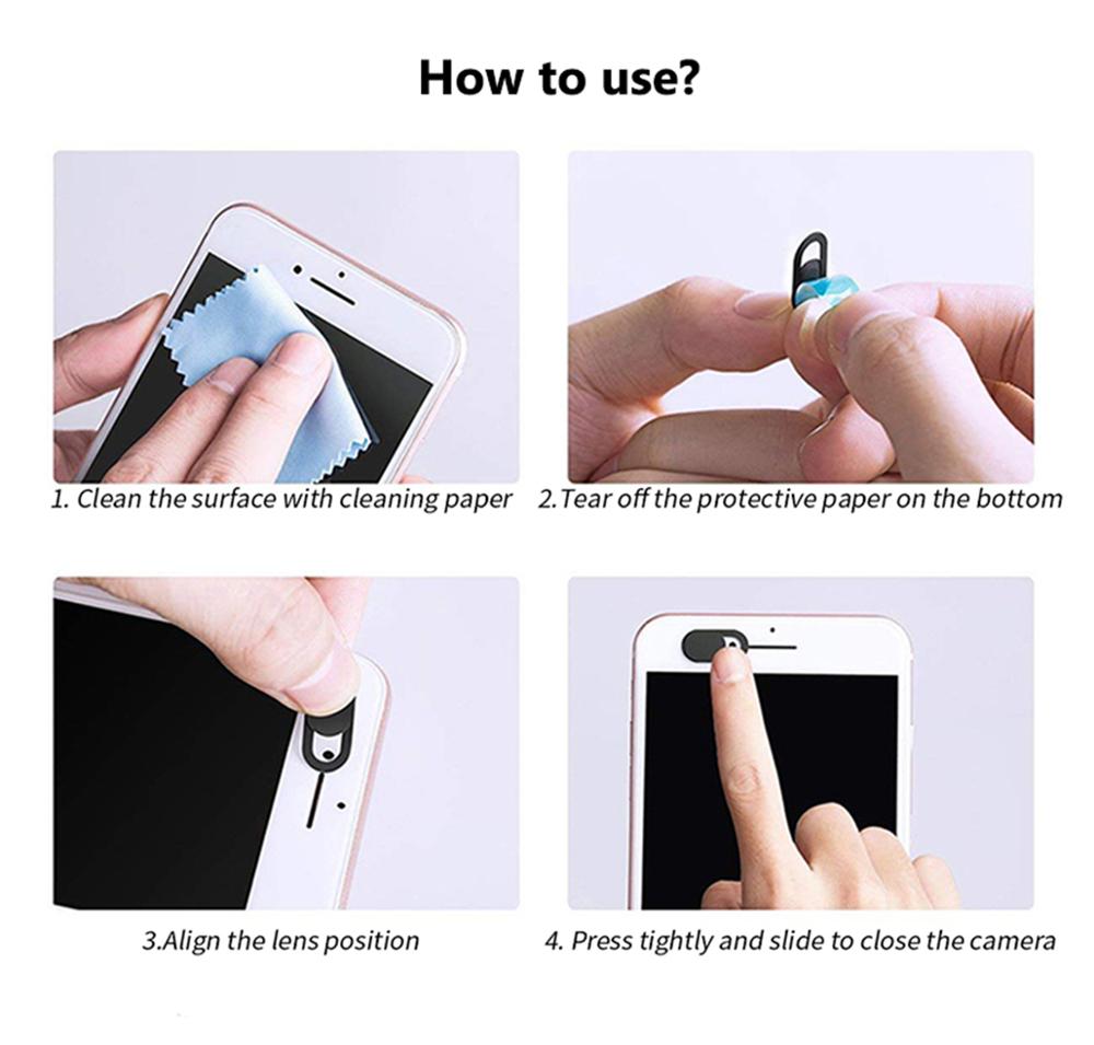 Camera cover Shutter Magnet Slider Plastic WebCam Cover For Pad Tablet Web Laptop PC Camera Mobile Phone Lenses Privacy Sticker