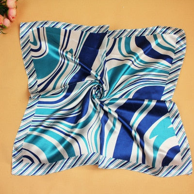 50*50cmFashion Women Square Head Scarf Wraps Scarves Ladies Printed Kerchief Neck Beautiful Scarf Shawl Comfortable