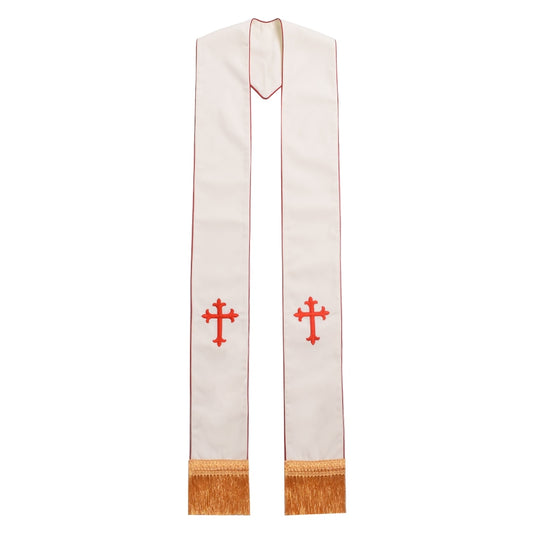 Church Pastor Stole Unisex Adult Overlay Cross Catholic Priest Clergy Scarf Cosplay Costume Accessories