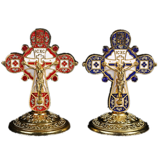 Jesus Cross Orthodox Catholic Icon Religious Home Decoration Church Orthodox Cross Crafts