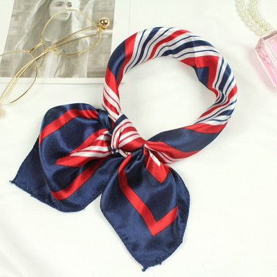 50*50cmFashion Women Square Head Scarf Wraps Scarves Ladies Printed Kerchief Neck Beautiful Scarf Shawl Comfortable