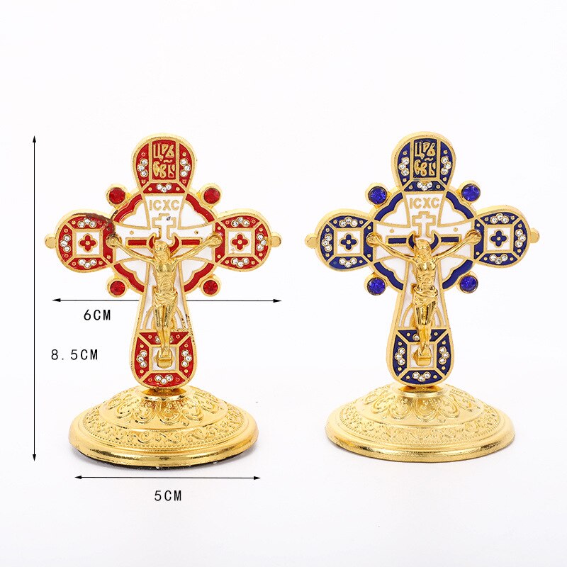 Jesus Cross Orthodox Catholic Icon Religious Home Decoration Church Orthodox Cross Crafts