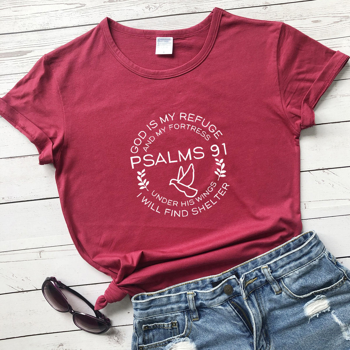 Christian T Shirt, Blessed Religious church women fashion cotton quality tumblr hipster god jesus tees vintage quote tops R109