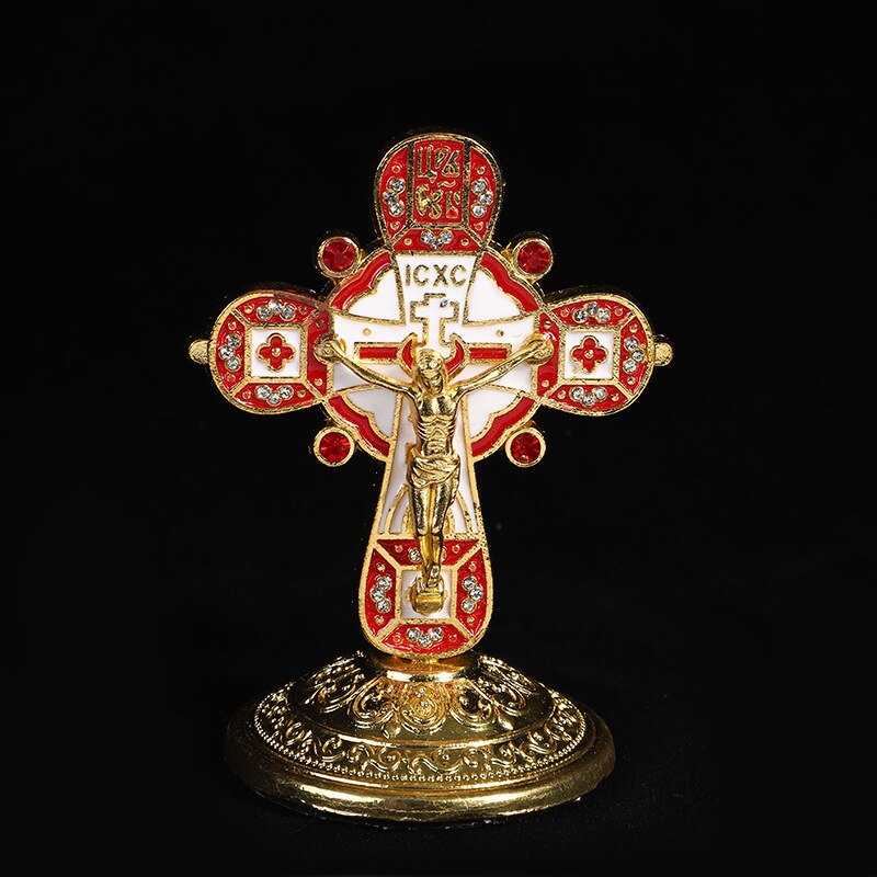 Jesus Cross Orthodox Catholic Icon Religious Home Decoration Church Orthodox Cross Crafts