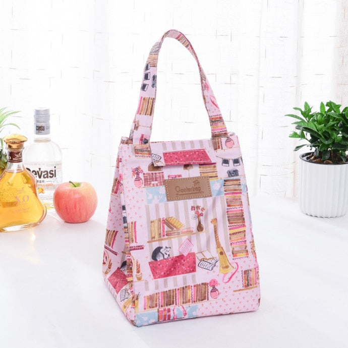 Fashion Lunch Bag Insulated Thermal  Lovely Cat Multicolor Breakfast Box Bags Women Portable Hand Pack Picnic Travel Products