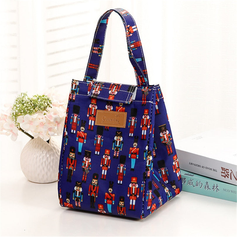 Fashion Lunch Bag Insulated Thermal  Lovely Cat Multicolor Breakfast Box Bags Women Portable Hand Pack Picnic Travel Products