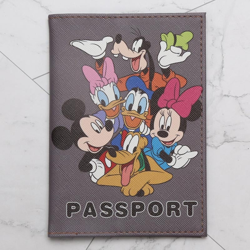 Fashion Cute Cat &Duck Animals Cartoon Passport Cover Men Women PU Leather Travel Passport Holder Case Card ID Holders 14.5*10cm