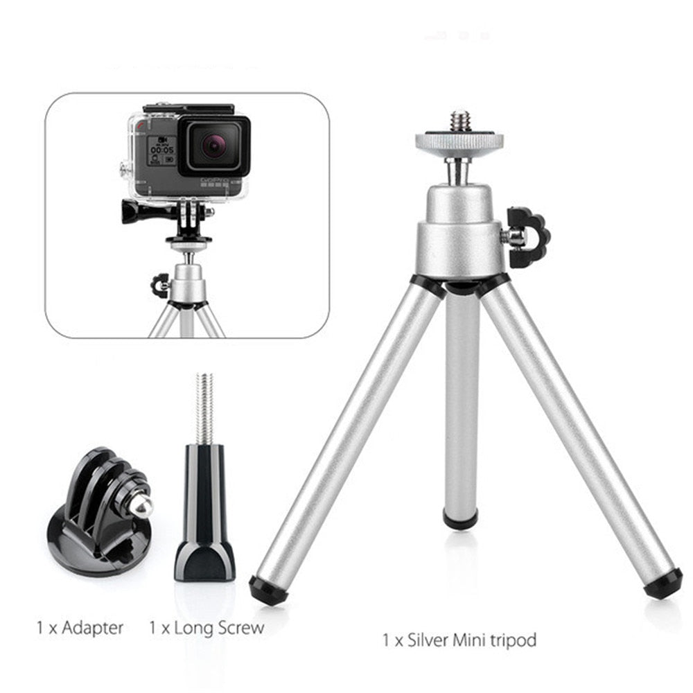 Universal Mini Tripods Portable Mobile Phone Selfie Stick Stand Holder for Gopro Hero SJCAM Xiaomi Yi for Smartphone