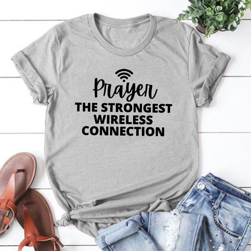 Funny Christian Gift Christian Tee Religious T-Shirt Faith Tee Christian Shirt  Religious Tee Prayer Gift Women Shirt Summer M