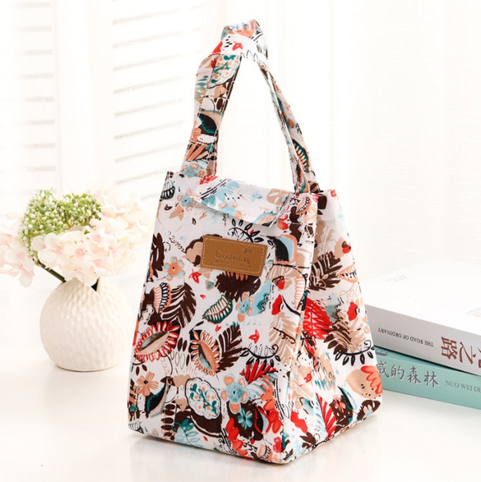 Fashion Lunch Bag Insulated Thermal  Lovely Cat Multicolor Breakfast Box Bags Women Portable Hand Pack Picnic Travel Products