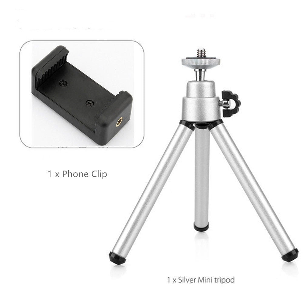 Universal Mini Tripods Portable Mobile Phone Selfie Stick Stand Holder for Gopro Hero SJCAM Xiaomi Yi for Smartphone