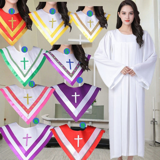 Christian Hymn Clothing Christ Jesus Church Poetry Service Class Holy Robe Woman Clergy Robes Priest Vestments Poetry Robe Wear